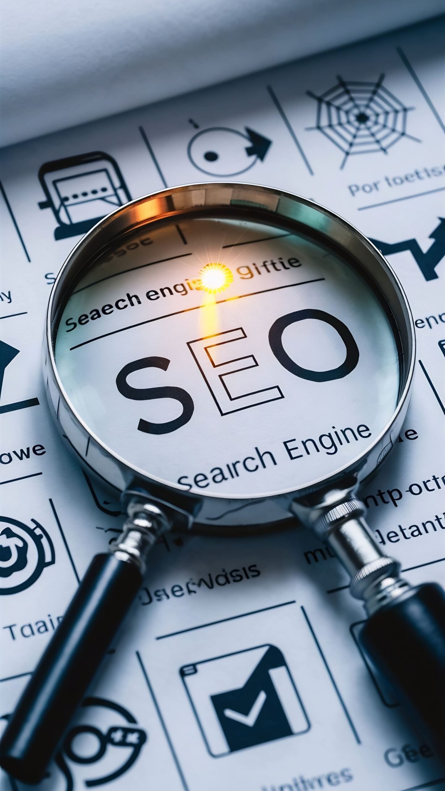 magnifying glass with seo concepts scaled