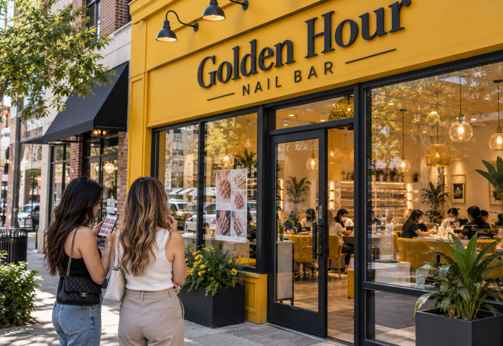 Golden Hour Nail Bar Streetfront