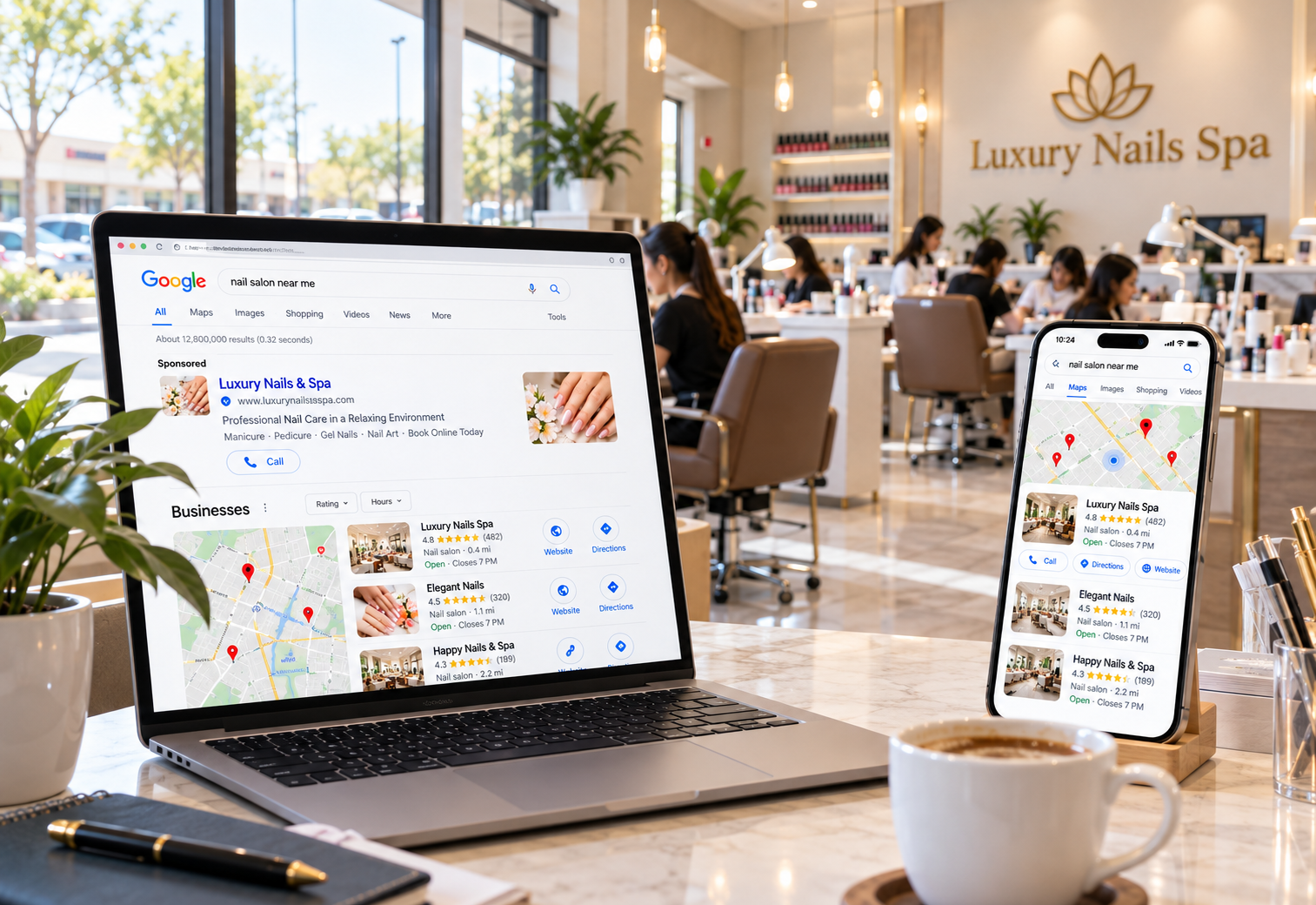 Chạy Google Ads Hay Làm Local SEO? Chủ Tiệm Nail Nên Chọn Gì?