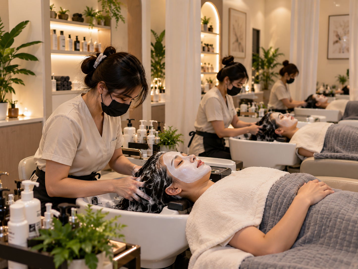 Serene Multi Station Head Spa Retreat