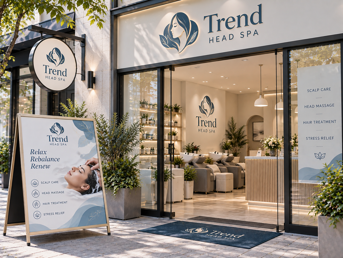 Trend Head Spa Storefront Retreat